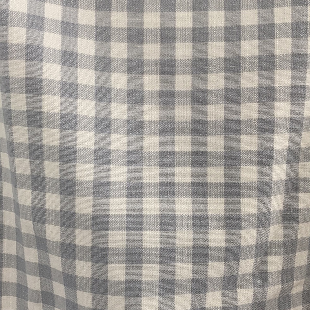 Ann Taylor light baby blue gingham pencil skirt - Picture 2 of 5